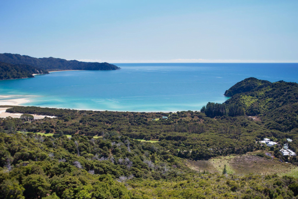 Awaroa lodge aerial view small