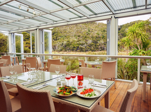 Awaroa lodge dining room