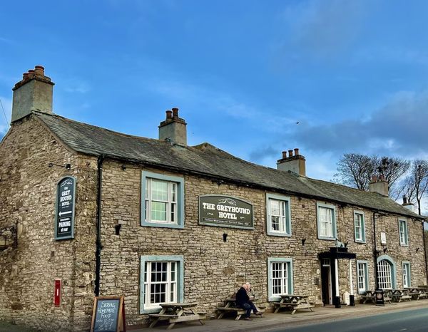 Greyhound inn outside