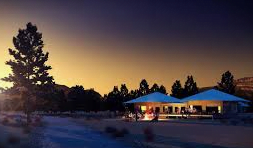 Ikara safari tents at night