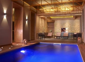 Les Glycines pool inside