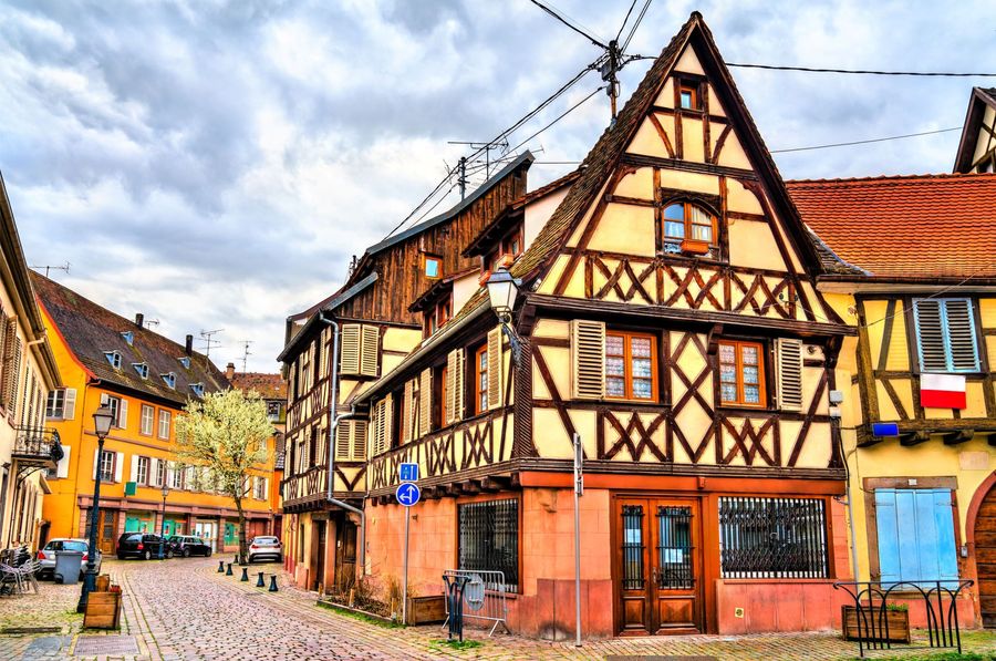 Traditional Half-Timbered Houses in Barr, Alsace