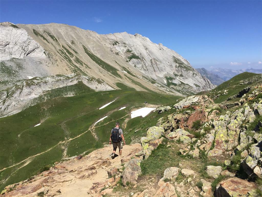Walker enroute to Les Chapieux
