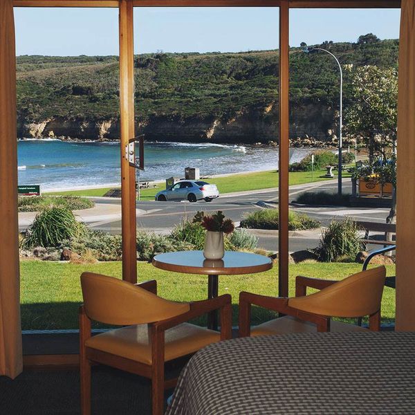 View from room on the Great Ocean Walk Port Campbell